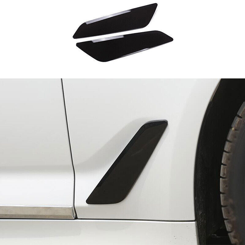 for BMW 5 Series 2018-23 ABS Black Air Flow Vent Side Fender Decor Cover Trim 2P
