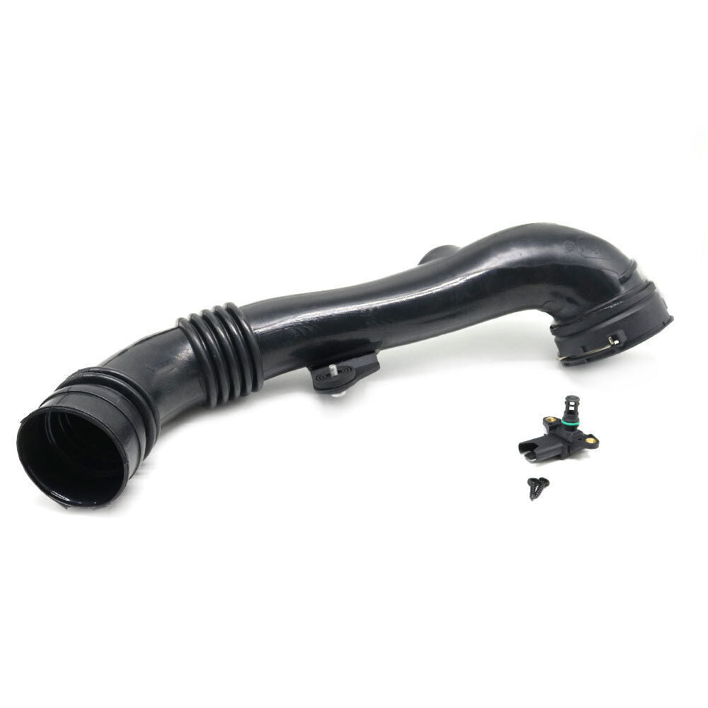 Intake manifold intercooler hose for BMW 135i/335i 2011-2013, black. 13717599294