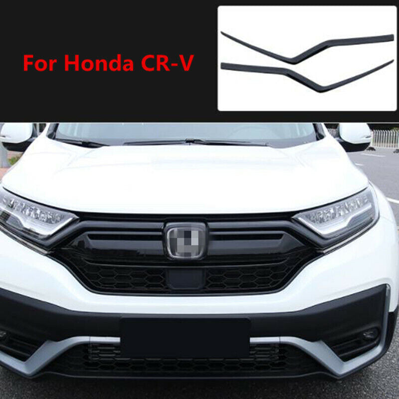 for Honda CR-V 2020-2022 piano Black Car Front Central Grille Cover Molding Trim