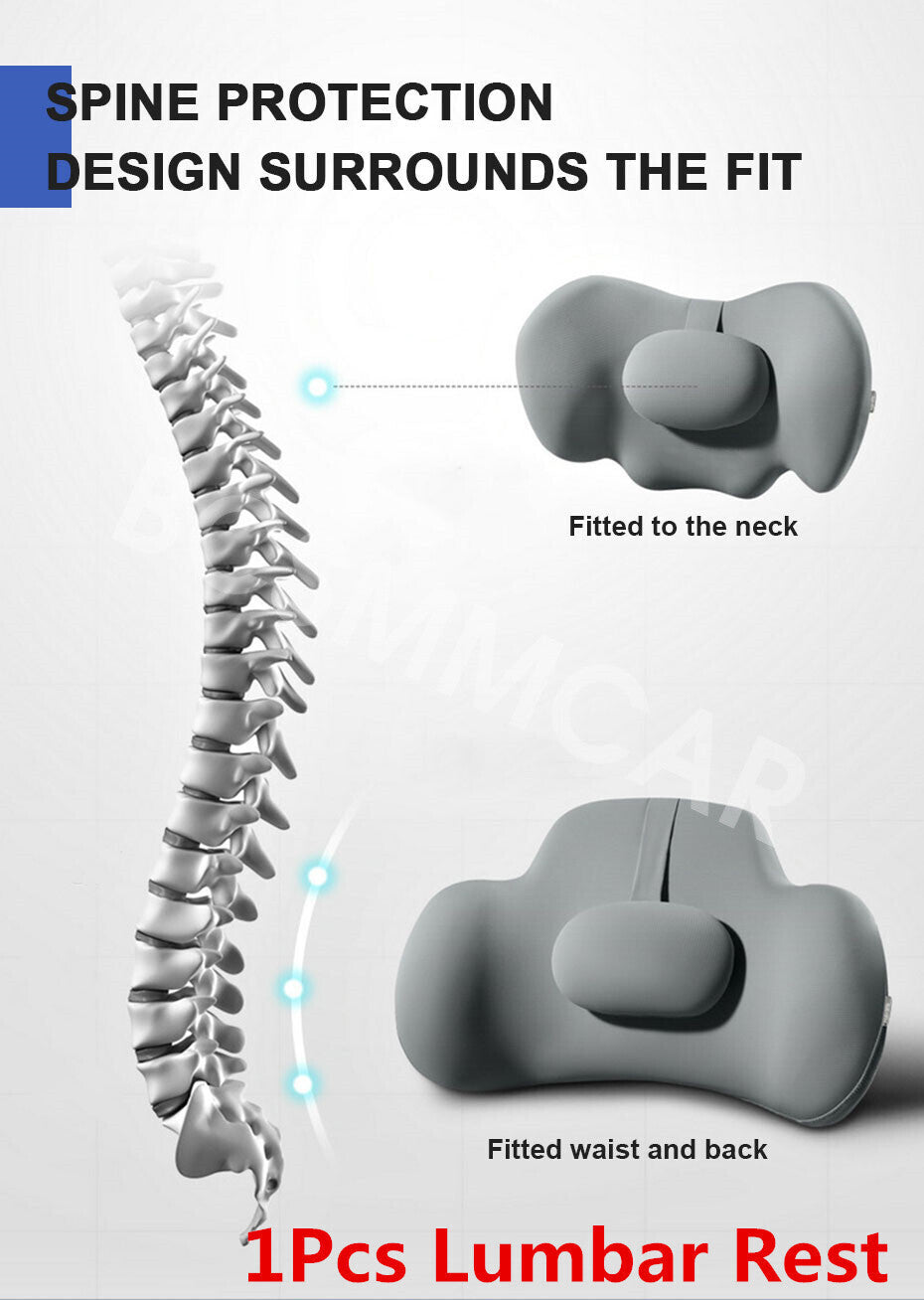 Car Waist Support Neck Protector for Seat Back Pillow For Long Distance Driving