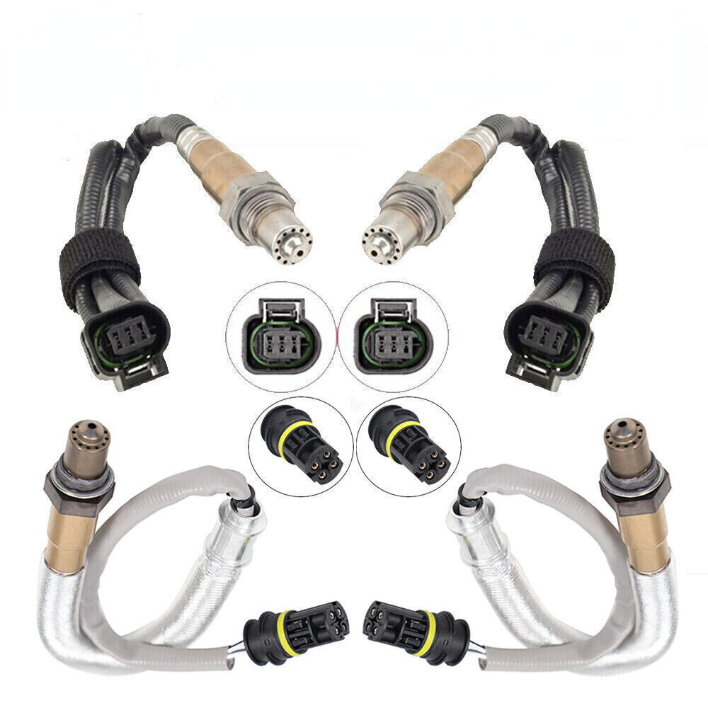 4pcs Oxygen O2 Sensor Upstream+Downstream For 2012-2016 for BMW M5 4.4L Turbocharged