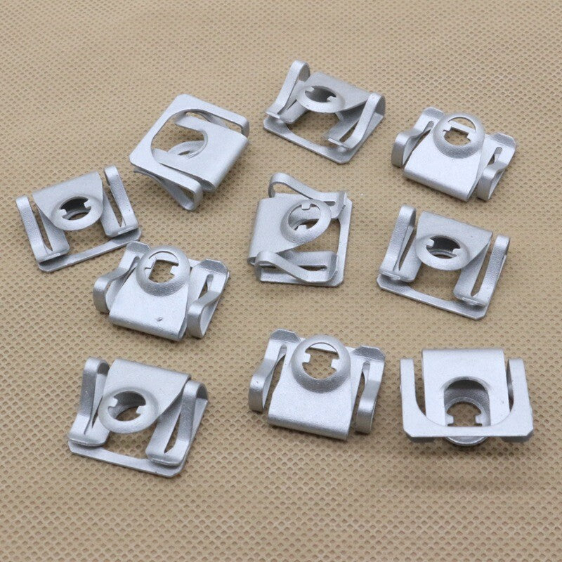 10-pack Speed Nut U Nuts 8D0805960 suitable for Volkswagen , for Audi , and for BMW 5 Series.