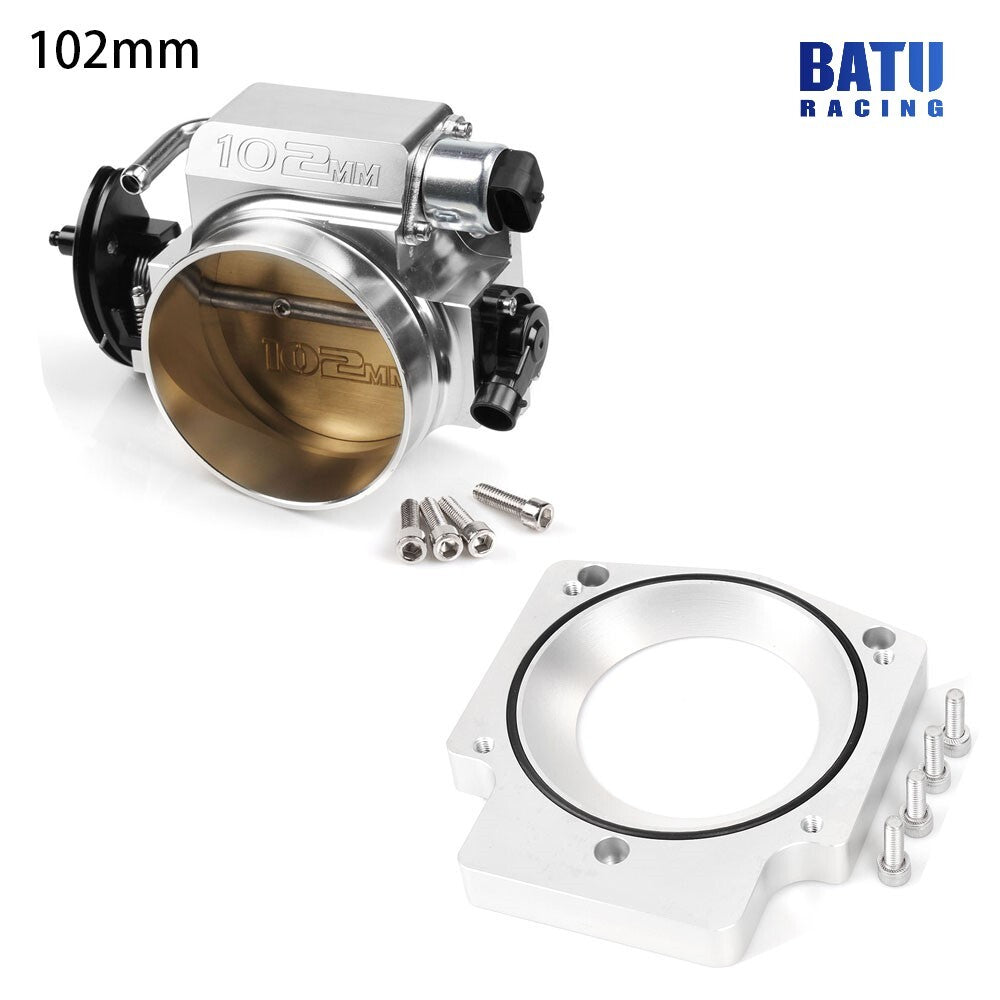 102mm Throttle Body+TPS IAC+Adapter Plate for G M III LS1 LS2 LS6 LS7 LSX LS