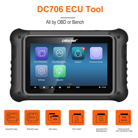 OBDSTAR DC706 E-CU Tool + E-CM +TCM +ODY With P003 Adapter For Auto/Motorcycle