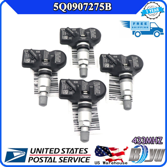 4-piece Tire Pressure Sensor TMPS for Audi Q7, for Bentley , for Porsche , for Volkswagen 5Q0907275B