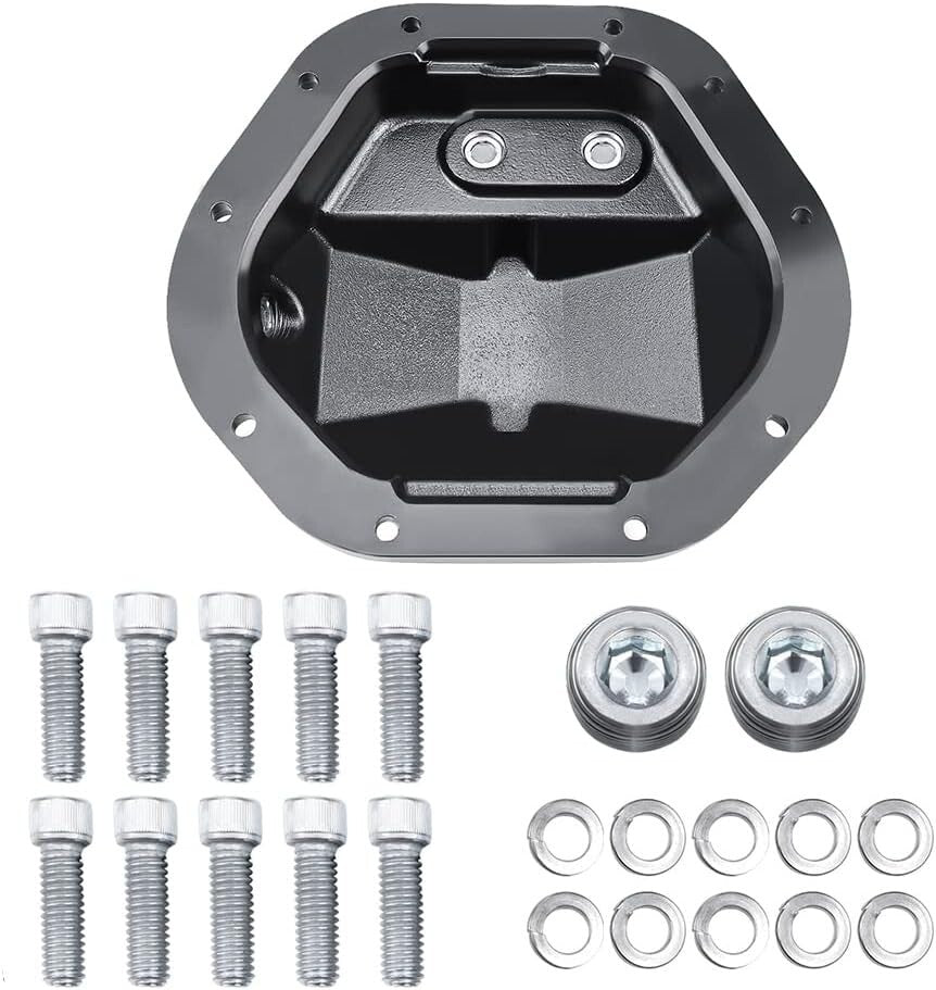 Dana 44 Black Hardcore Differential Cover for Jeep for Wrangler JK for Chevrolet