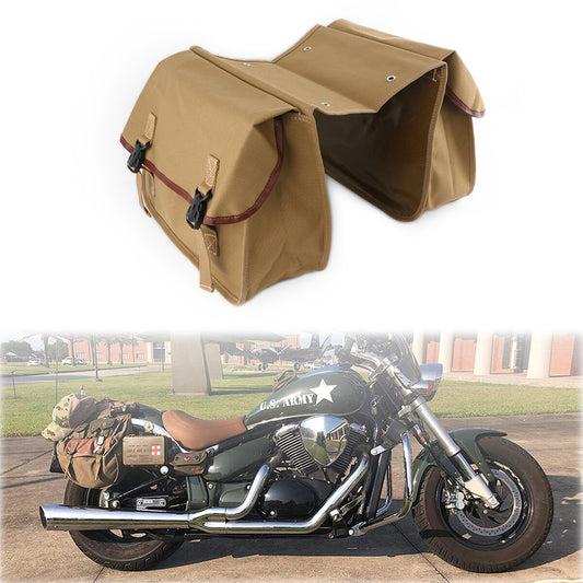 Motorcycle backpack saddle bag canvas luggage side tool bag storage bag