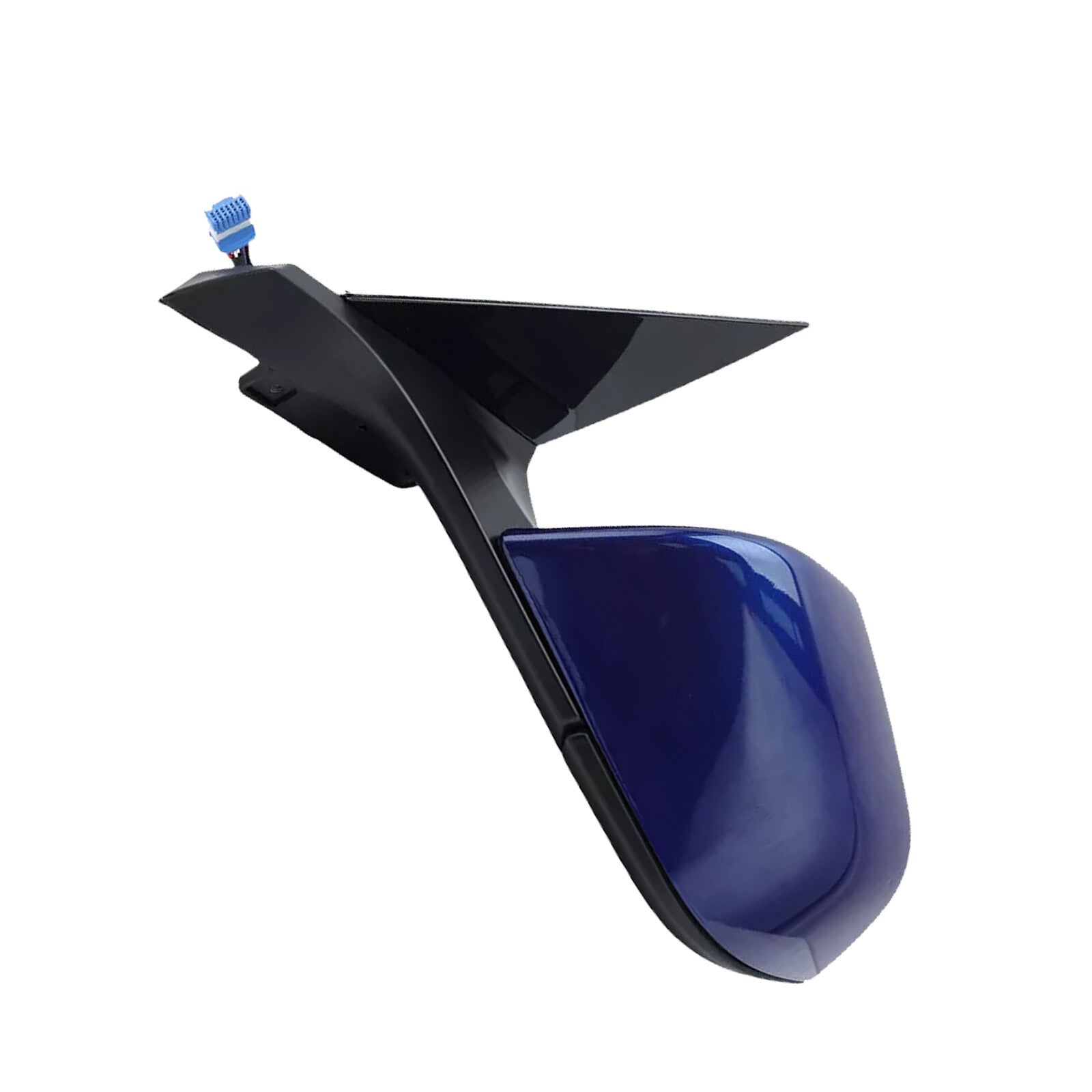 Left driver's side mirror with memory heating, 13-pin design, suitable for Tesla Model 3 M3, 2021-23, Blue.
