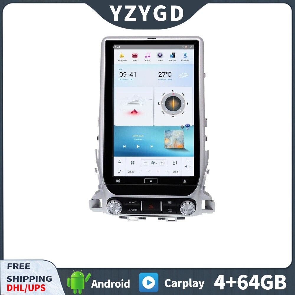for Toyota for Land Cruiser LC200 2016-2018 Stereo Android CarPlay Car Radio 64GB