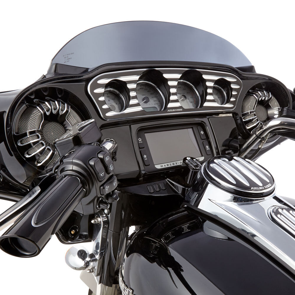 Horizontal Stripe Gauge Trim Cover for Harley Touring Electra Street Glide 14-23