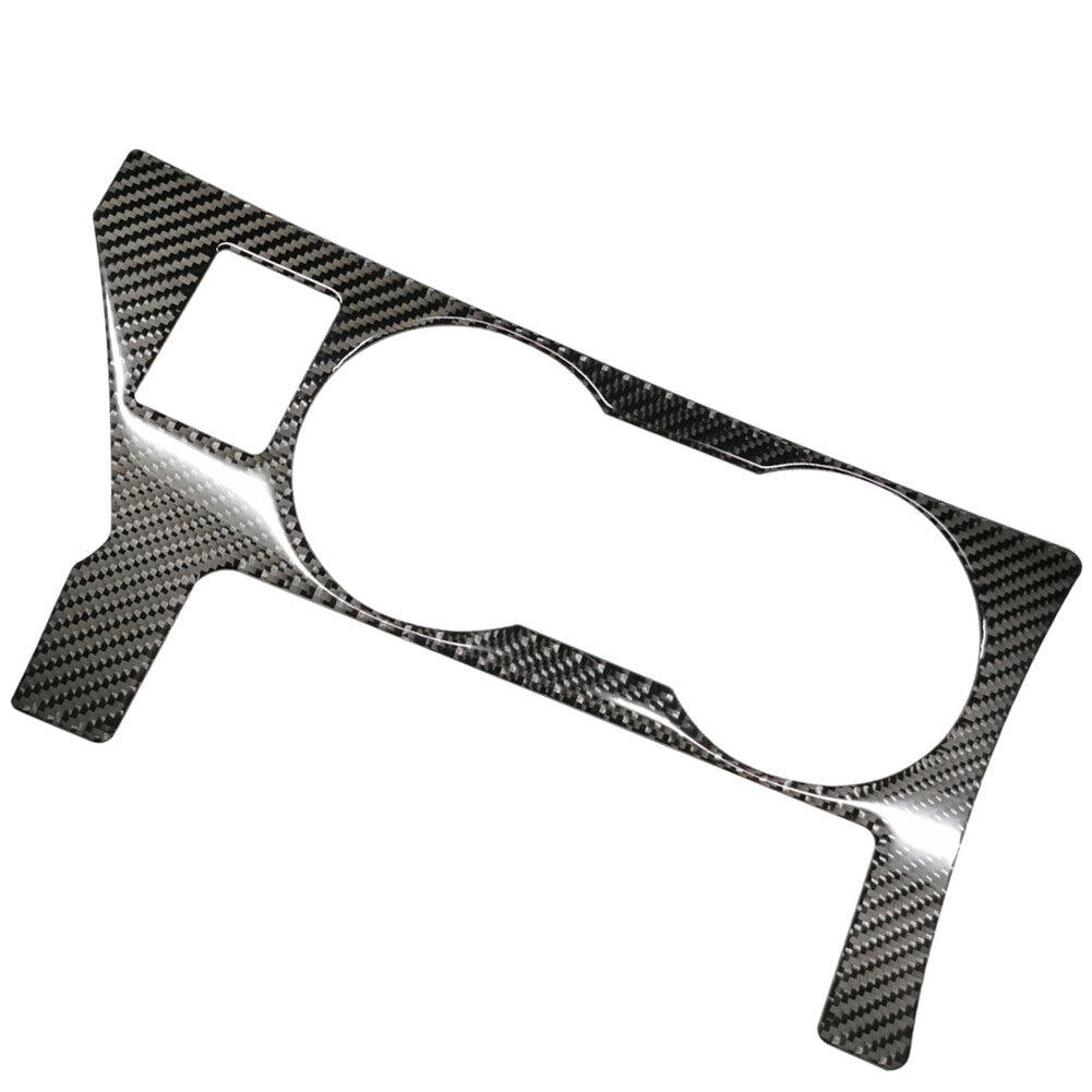 Carbon Fiber Water Cup Holder Frame Panel Trim for Toyota for Corolla 2014-2018