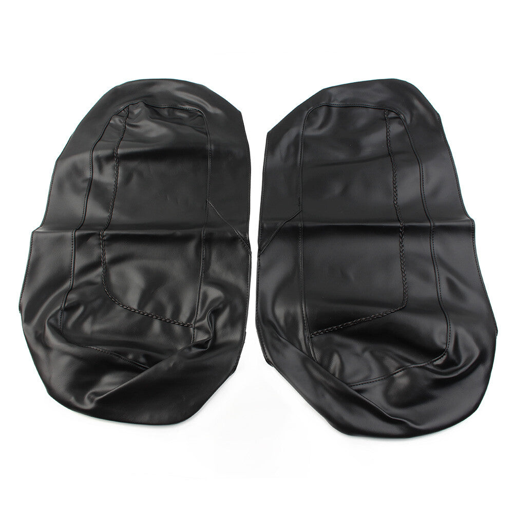 PU Waterproof Saddlebag Speaker Lid Cover for Harley Road Street Electra Glide