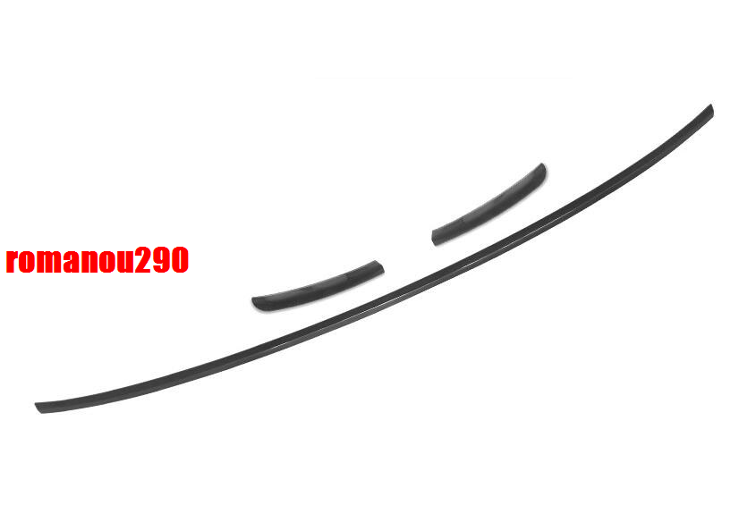 3for Audi for A6 C8 2019-2020 Black Stainless Rear Door Tail Light Trim Strip Cover