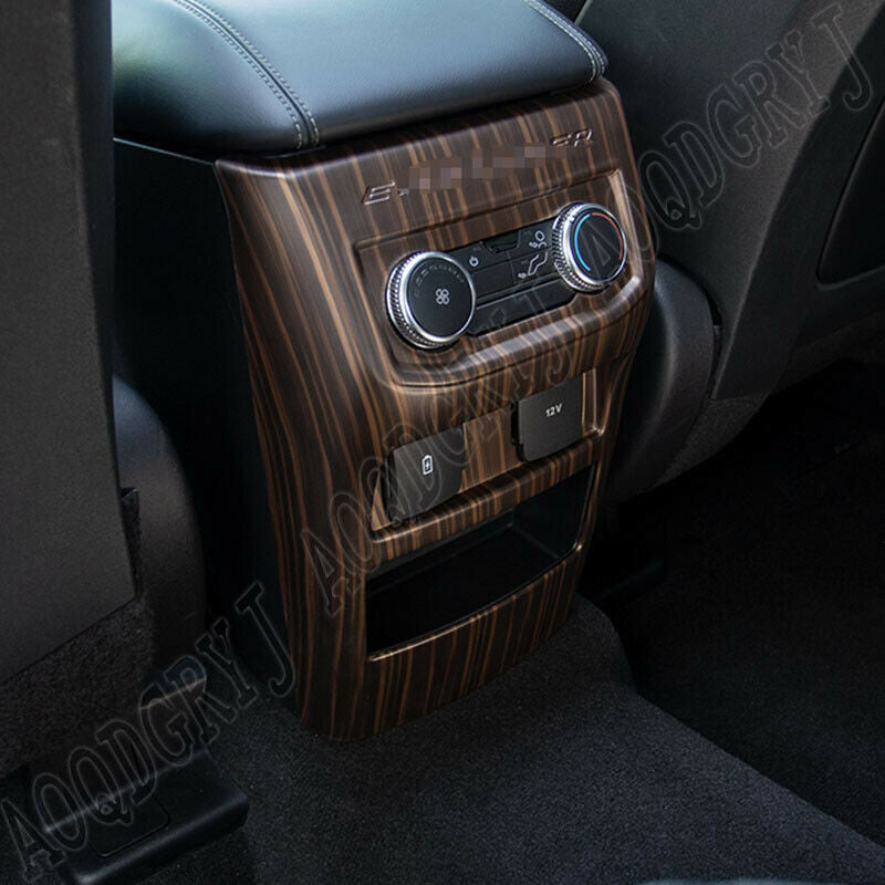 Wood Grain Interior Rear Air Outlet Vent Cover Trim for Ford Explorer 2020-2023