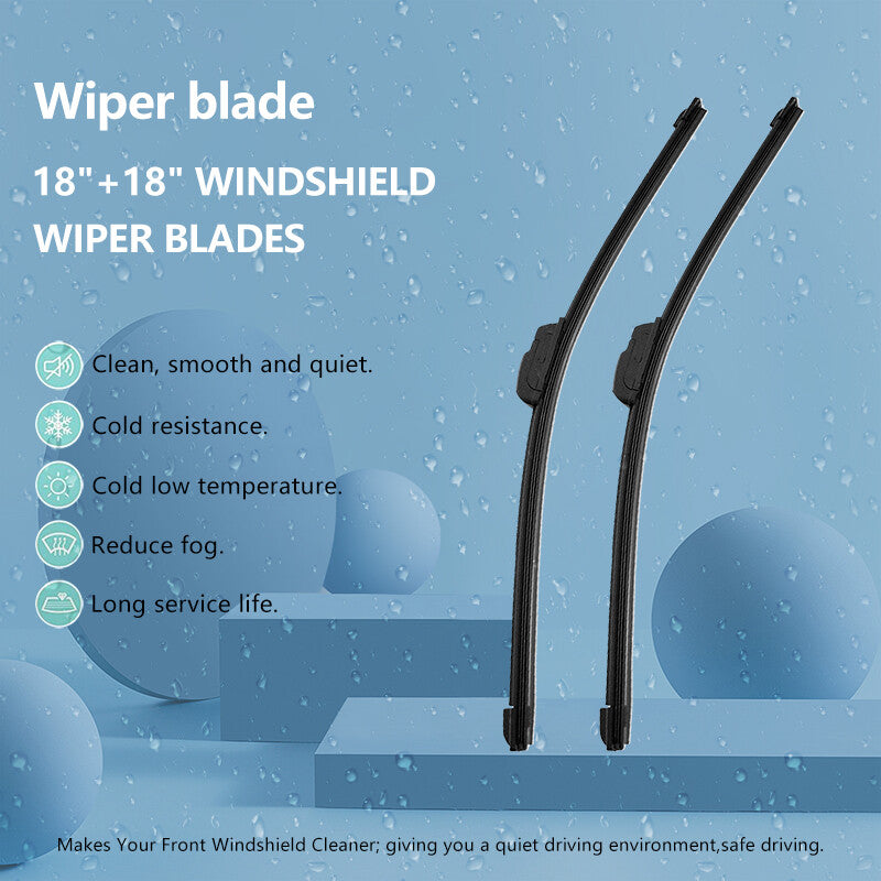 24 + 22 Front Windshield Wiper Blades J-hook Bracketless Frameless All-Seasons