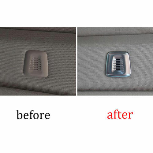 Car Roof Microphone Cover Trim ABS Silver for BMW 5 Series G30 2018-2022 2PCS
