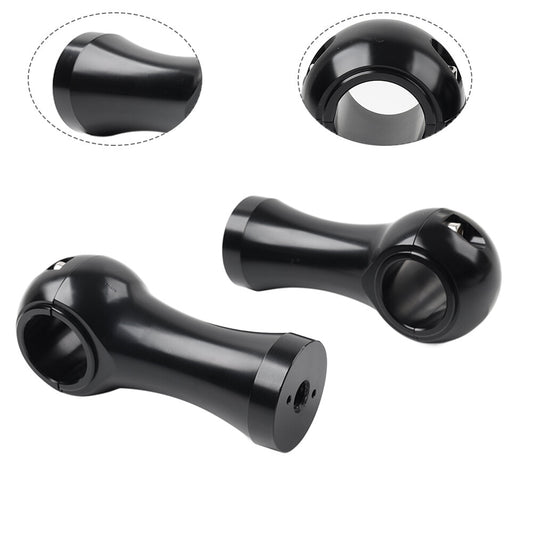 1-1/4 Handlebar Riser Clamp Mount Kit 4inch Black for Harley Dyna Softail