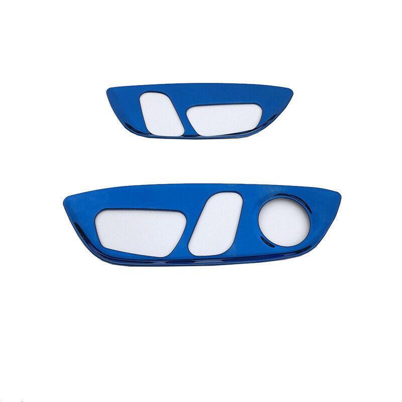 for Toyota for Camry 2018-2022 Blue Titanium Car for Seat Button Handle Panel Cover Trim