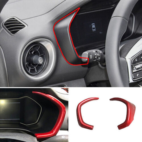 for Kia Forte/K3 2019-2021 Red Interior Dashboard Instrument Frame Trim Cover 2X