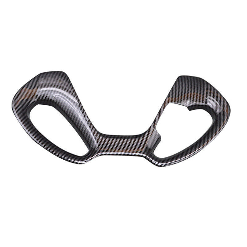 Inner Steering Wheel Frame Cover Trim 1 for Kia K3 2014-2018 Black Carbon Fiber