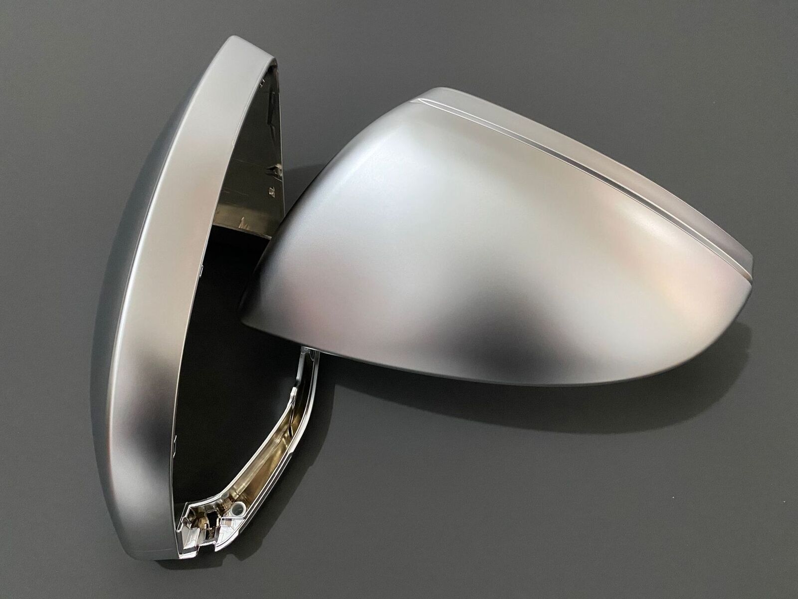 Rearview Mirror Cover Mirror Cap Matte Chrome Fit for Audi for A6 A7 for A8 2019-2020