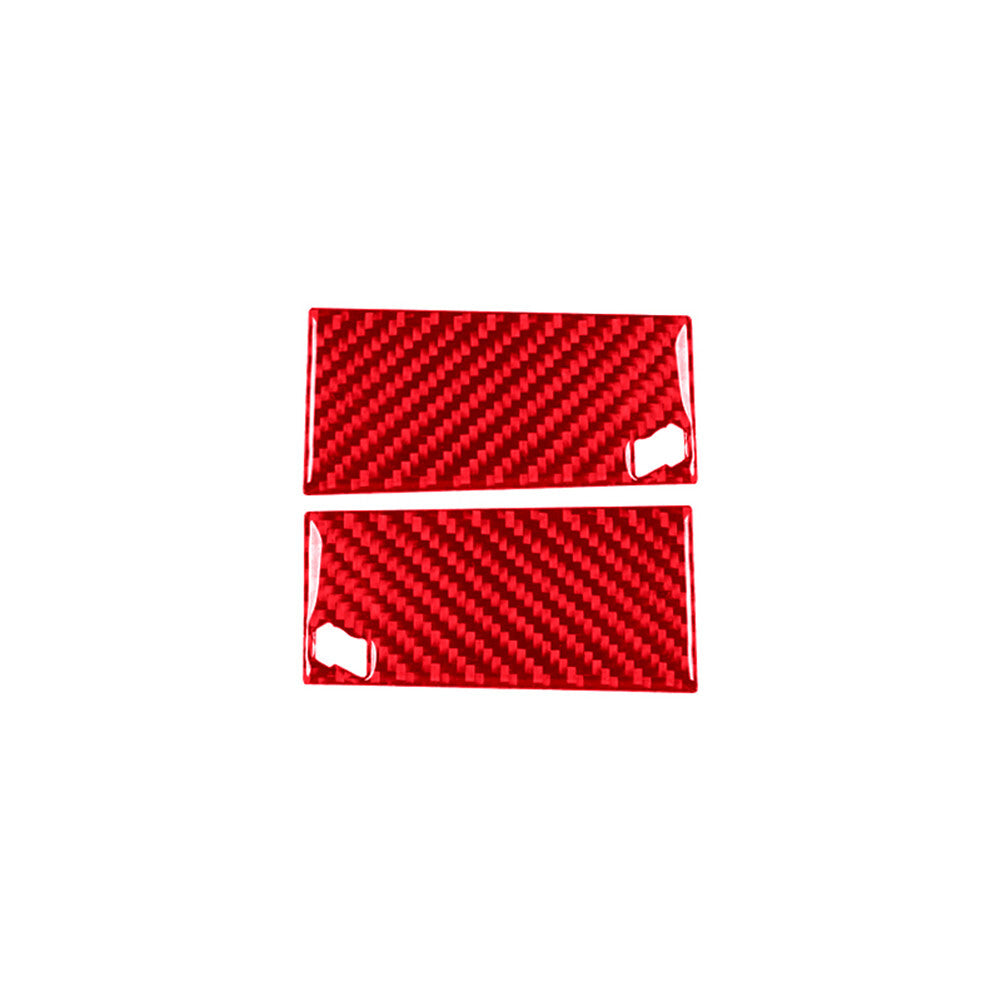 2Pcs Red Dashboard Air Vent Lid Trim Cover Carbon Fiber for Jaguar XF 2009-2011