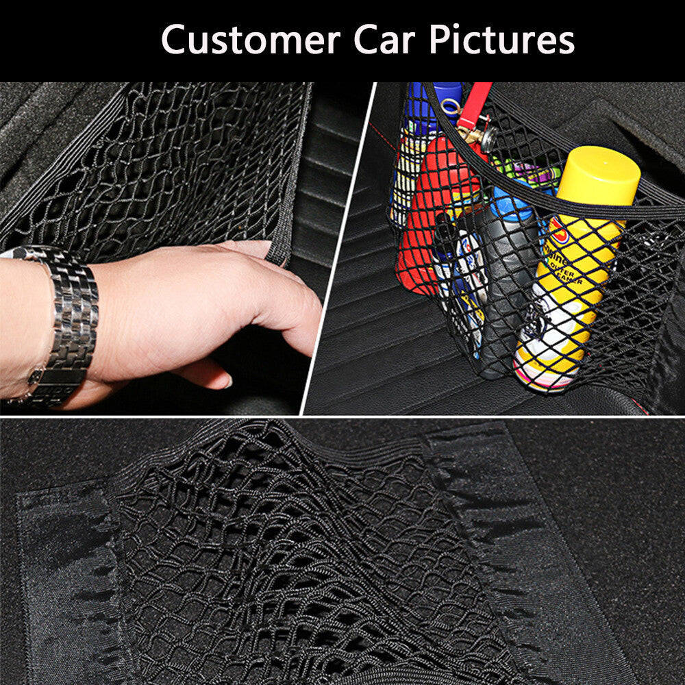 5025 Car Back Rear Trunk for Seat Elastic String Net Mesh Storage Bag Pocket Cage
