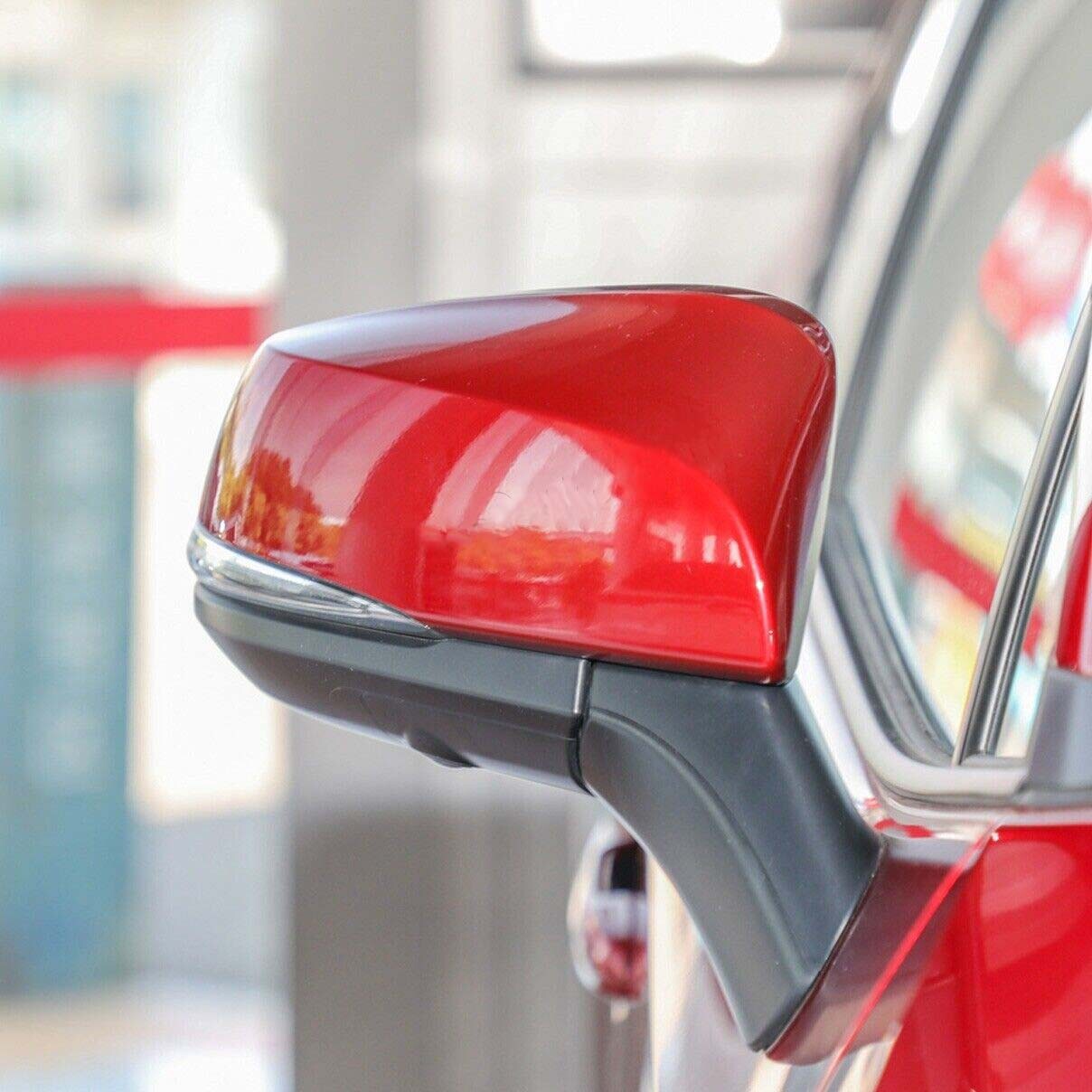 Red Right Passenger Car Rear Mirror Cap Cover For ToyotaRAV4 19-22