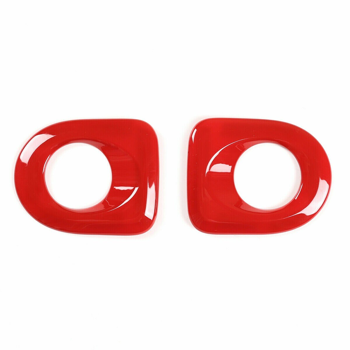 Red ABS Car Rear Door Audio Speaker Ring Cover For T@yota Tundr@ Sequoia 2007-21