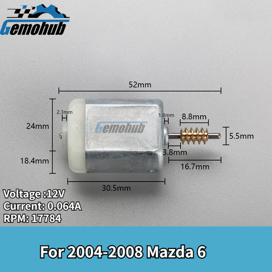 SIDE WING MIRROR FOLDING MOTOR for 2004-2008 for Mazda 6 12V 17784 RPM