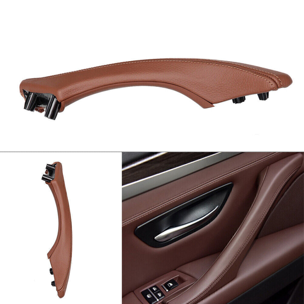 Door Trim Pull Handle Left Side Leather for BMW 5 series F10 F11 F18 Red Brown