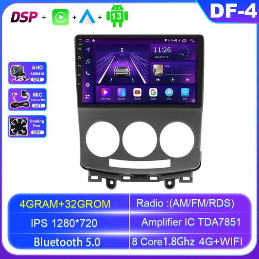 for MAZDA 5 2005-2010 Auto CarPlay Car Radio Screen GPS Multimedia Video Player