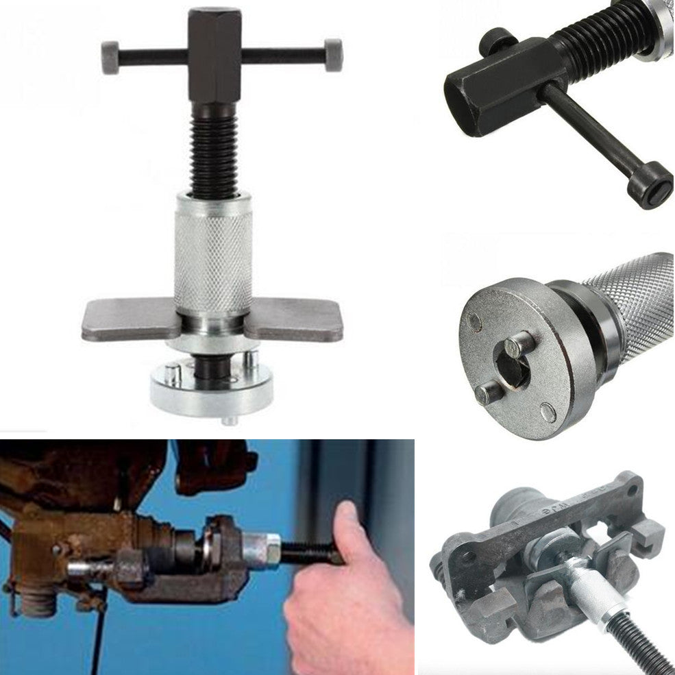 Auto Brake Piston Rewind Tool Right Handed Thread Drive Dual Pin Head Calipers