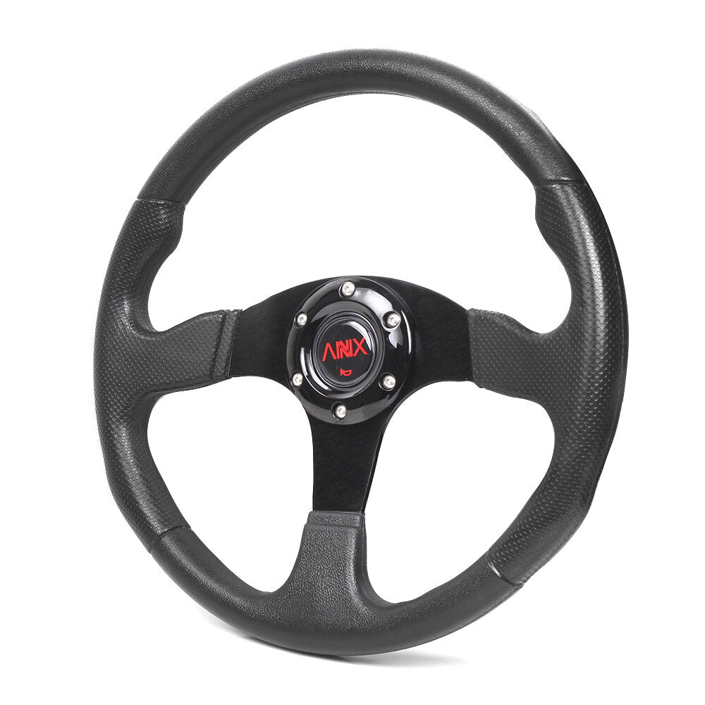 Aluminum 14¡± 355mm Universal Racing Drifting Sport Steering Wheel Black 6 Bolt