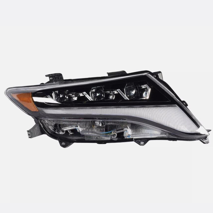 New For 2009-2016 for Toyota Venza LED Headlights Headlamps Projector DRL Black Set
