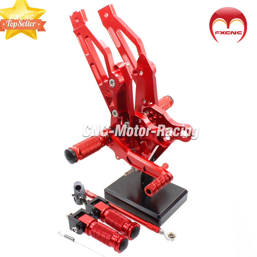 Red color for Honda GROM MSX125 2012-2013-2014-2015-2016 CNC rear footrest spikes.