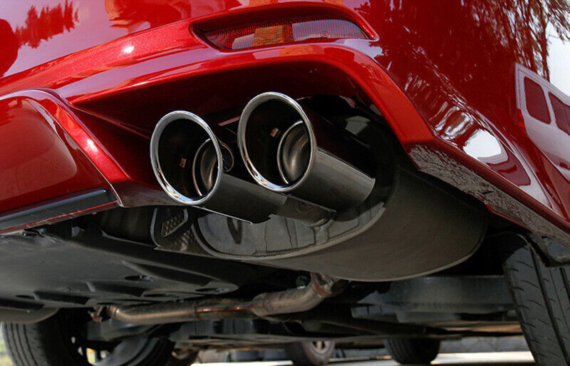 For 2018-2023 for Toyota for Camry 4P Glossy Black Rear Exhaust Pipe Tail Muffler Tips