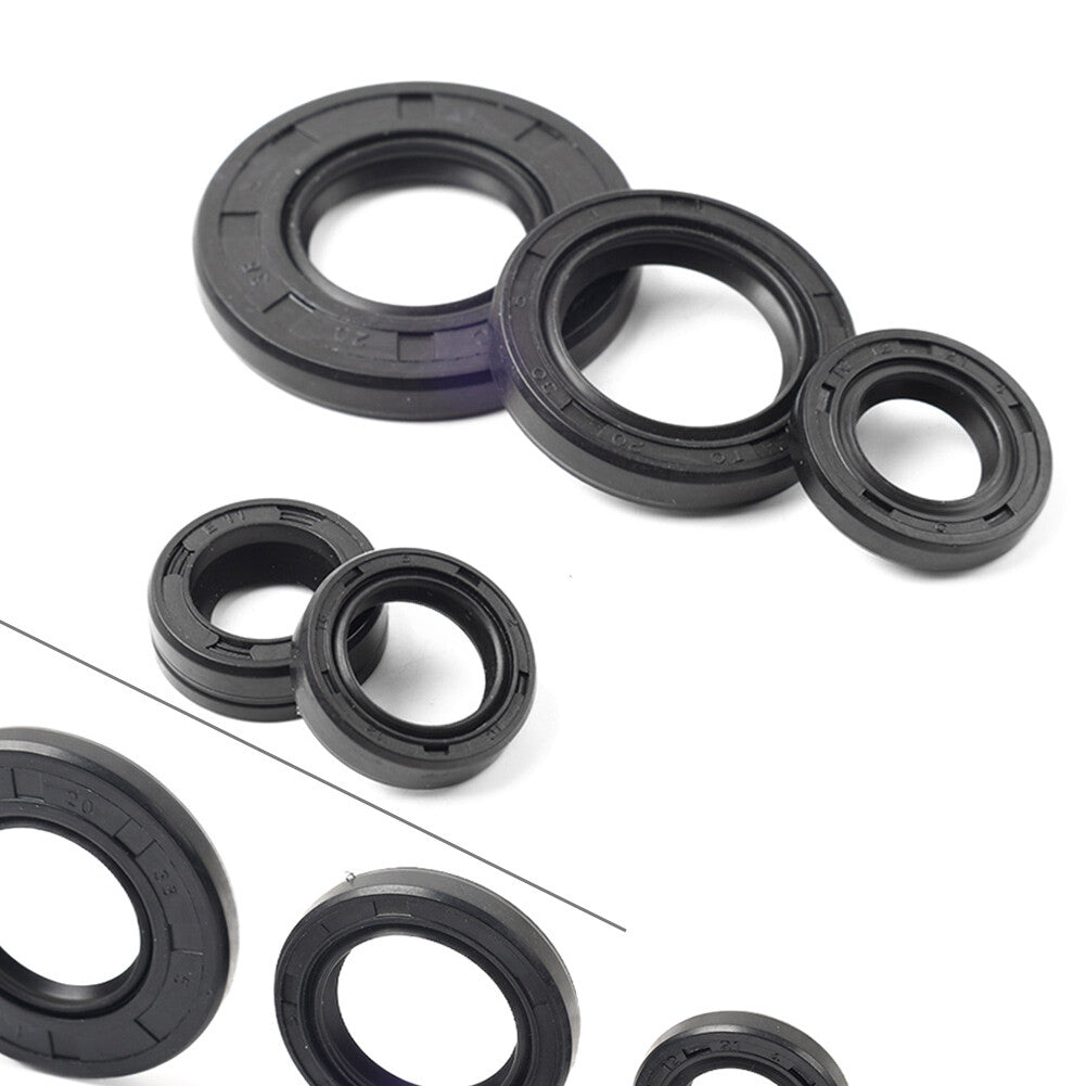 Motorcycle Engine Gear Shaft Oil Seal Set 5Pcs for Yamaha YBR125 5VL