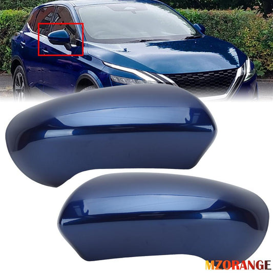 2¡Á F¨¹r for Nissan Dualis Qashqai J10 2007-2014 Kappen R¨¹ckspiegel Marineblau L+R