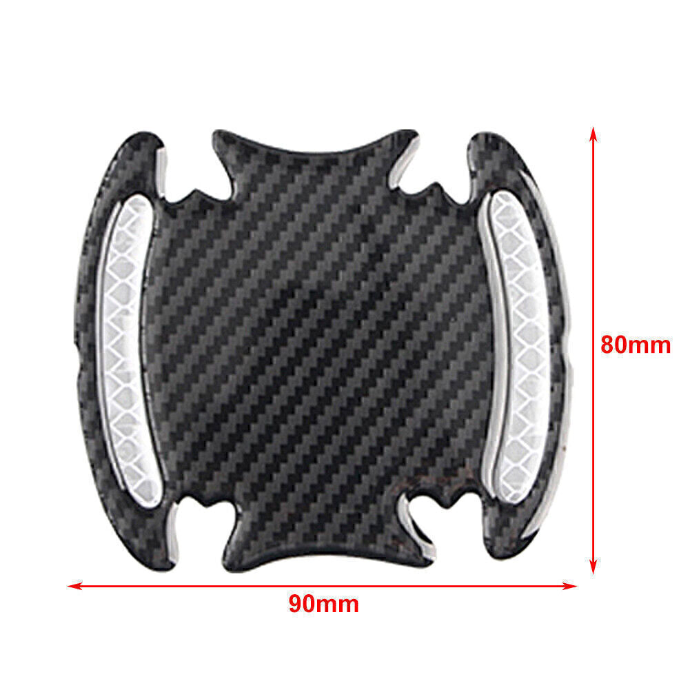 Car Door Handle Reflective Universal Sticker Scratches Protection Carbon Fiber