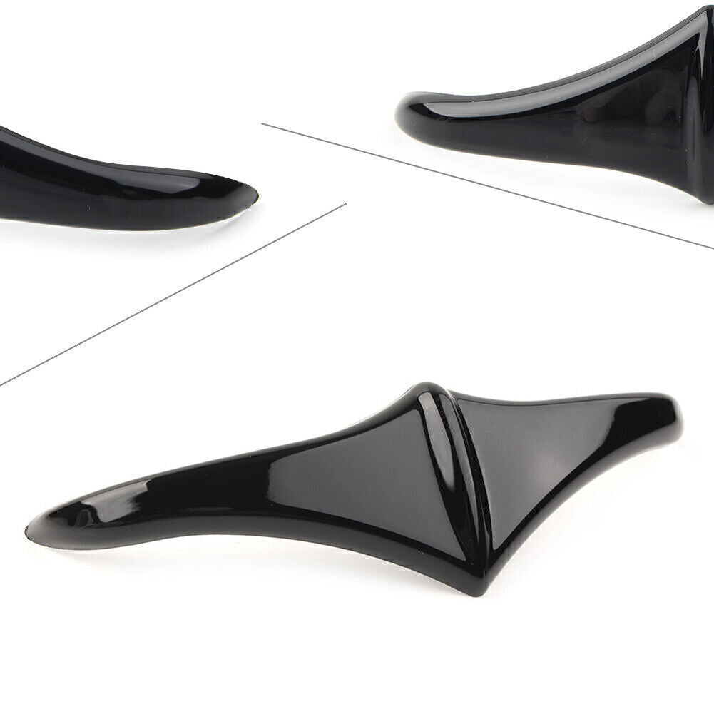 Black Rear Fender Accent Leading Edge Tip Trim for Harley Touring 1998-2019