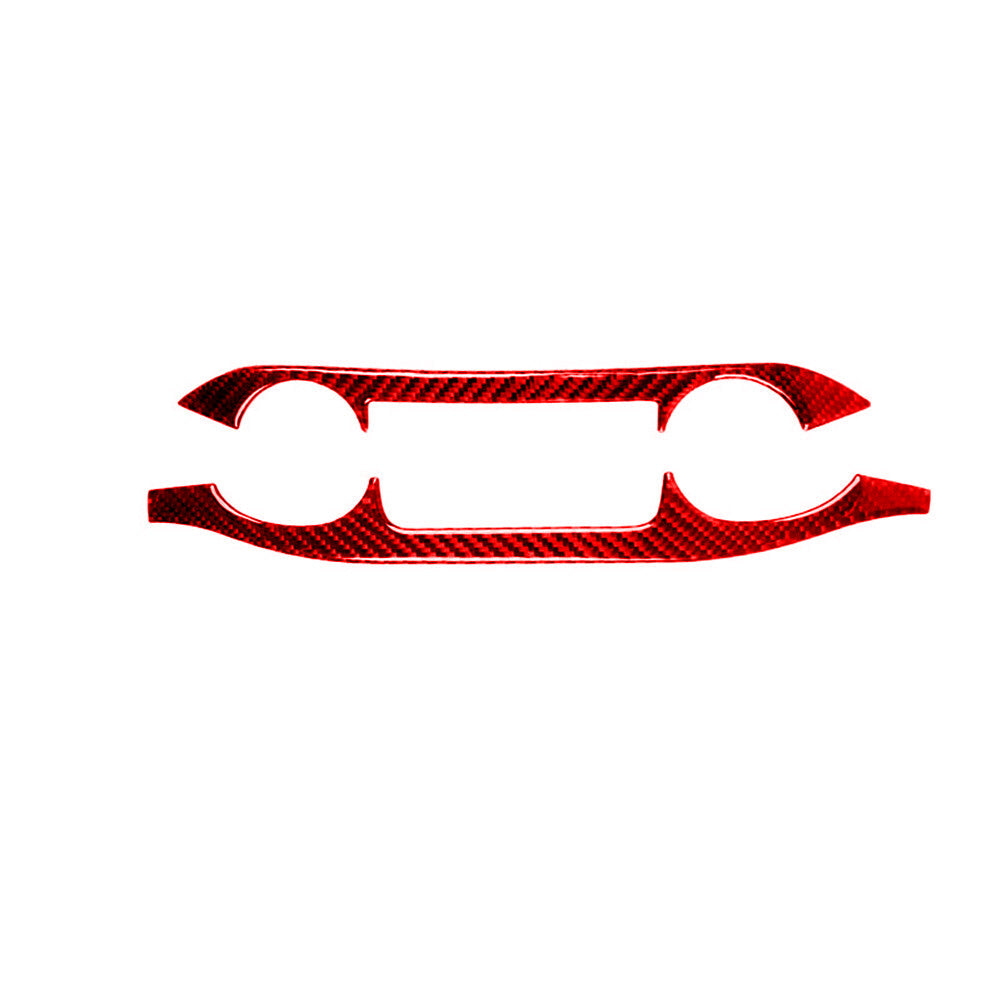 Red Carbon Fiber Digital Climate Control Trim for Honda CRV CR-V 2015-2016 TypeA