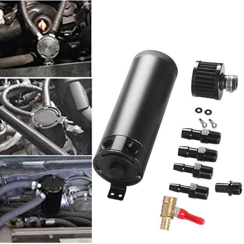 Universal 3/8 inch NPT Aluminum Confusion 2-Port Oil Tank with Vent Filter