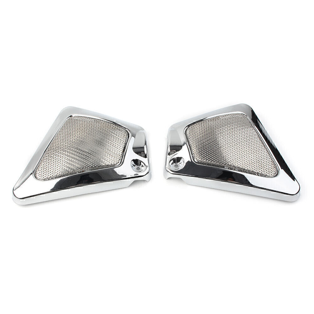 2x Chrome Airbox Frame Neck Side Cover Fit for Harley V-Rod VRSCA VRSCB VRSCX VRSCAW