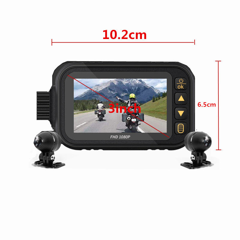 HD1080P Motorcycle Waterproof DVR Camera Driving Recorder View Video Recorder