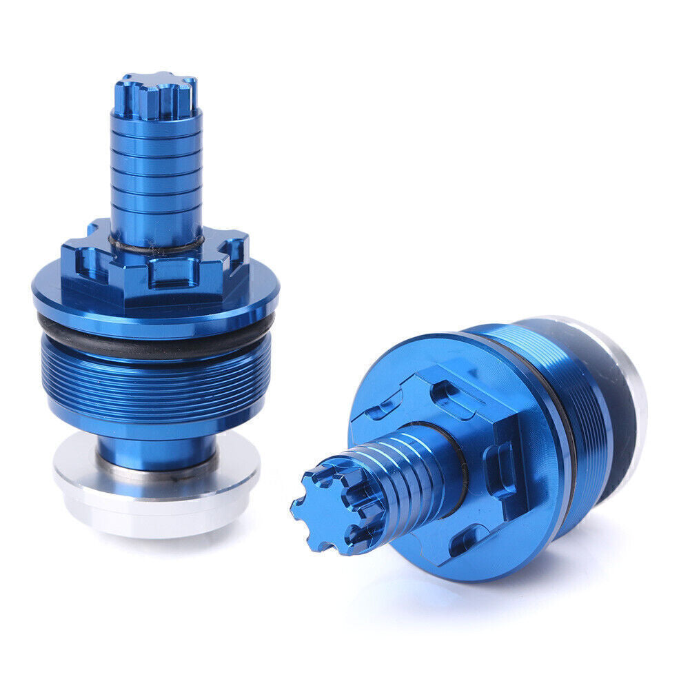 Fit for Yamaha YZF-R25/R3 CNC Preload Adjusters Fork Bolts BLUE Motorcycle