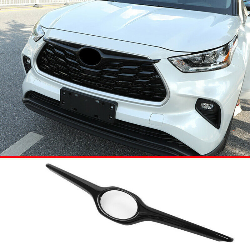 for Toyota Highlander 2020-2023 black Front Center Mesh Grille Grill Strip Cover
