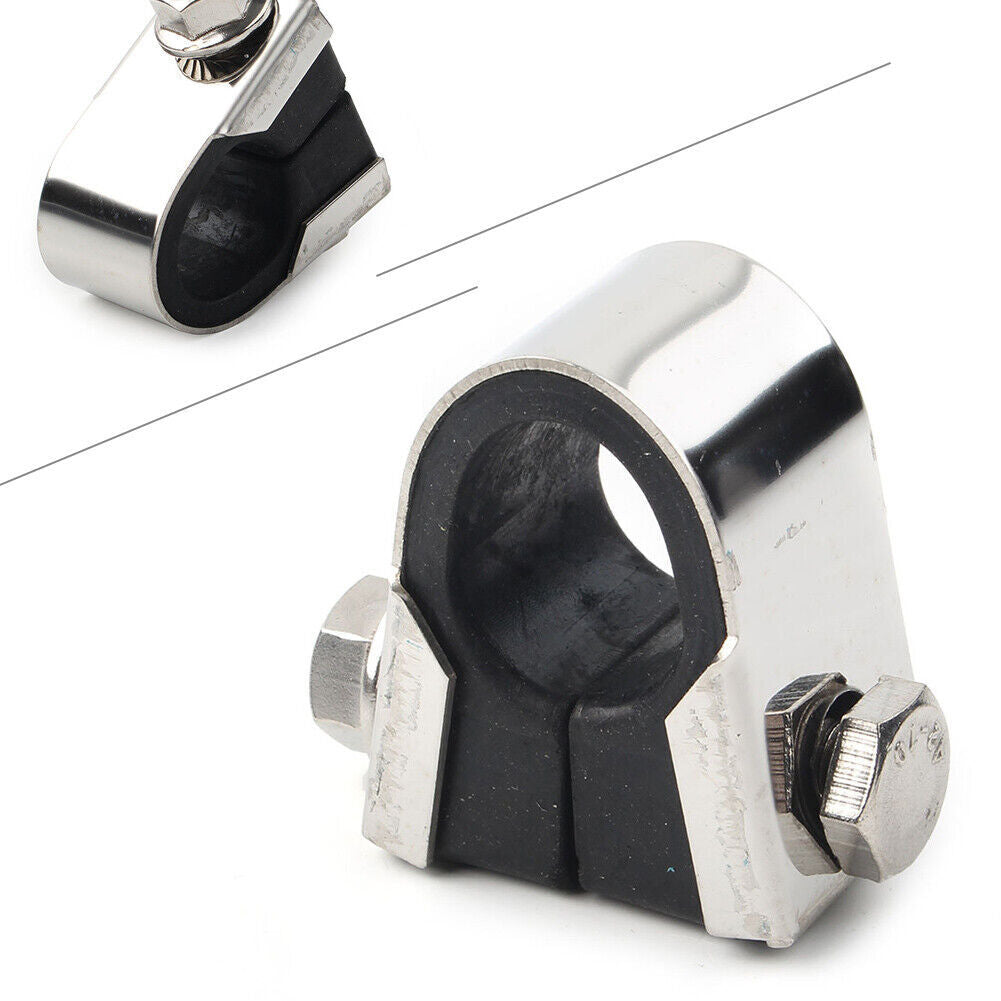 Speedo Clamp Gauge Rubber For 7/8 1 Handlebar Mounting Bracket Motorcycle