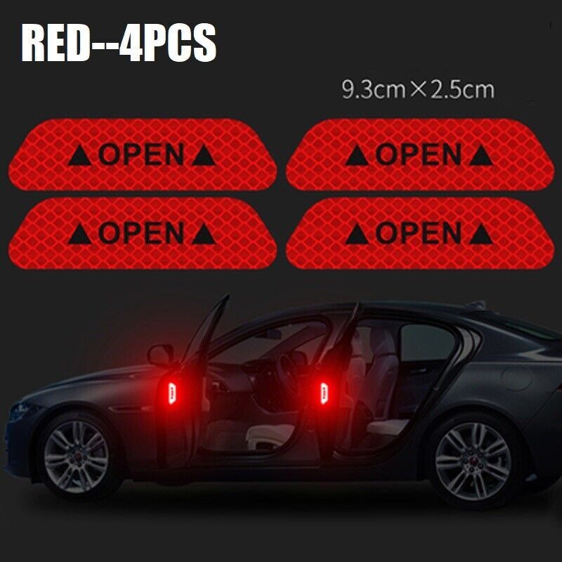 Universal Car Reflective Stickers Car Door Wheel Eyebrow Sticker Decal Warning