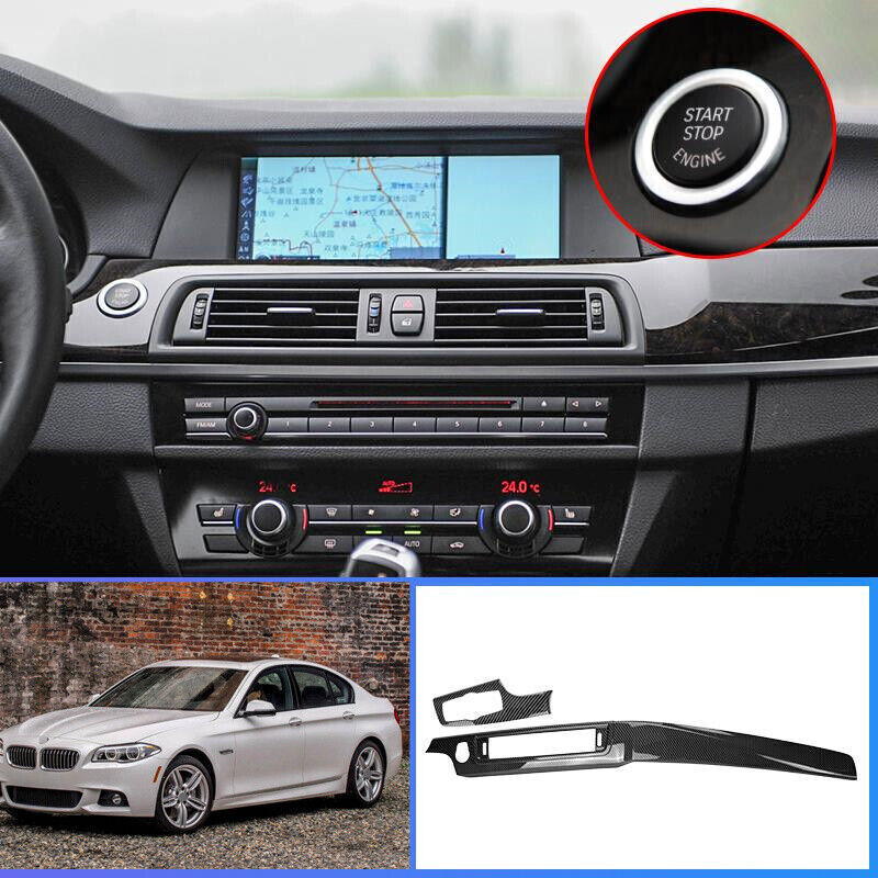 ABS Carbon Fiber Center Console Dashboard Strip Trim for BMW 5 Series M5 2011-16